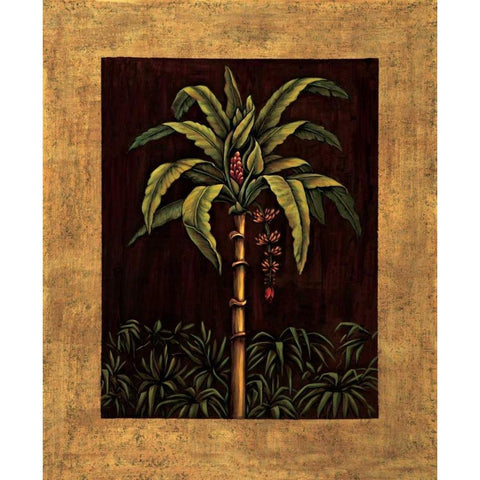 Tropical Paradise II Gold Ornate Wood Framed Art Print with Double Matting by Blanco, Samuel