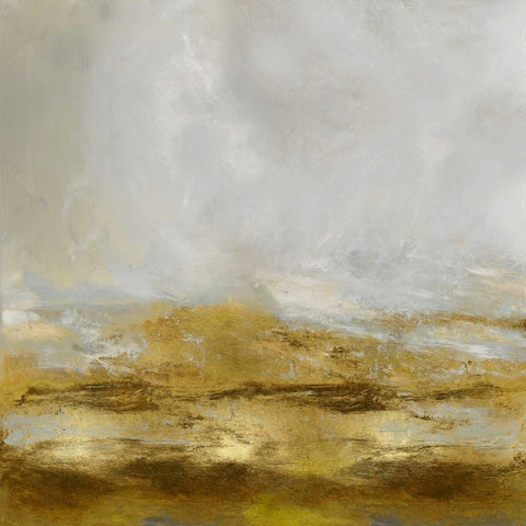 Golden Terra White Modern Wood Framed Art Print by Messina, Jake