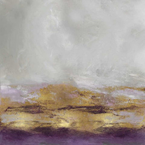 Terra in Amethyst Gold Ornate Wood Framed Art Print with Double Matting by Messina, Jake