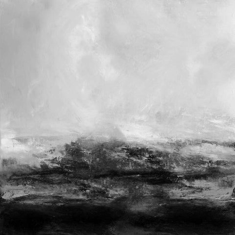 Terra in Grey Black Ornate Wood Framed Art Print with Double Matting by Messina, Jake