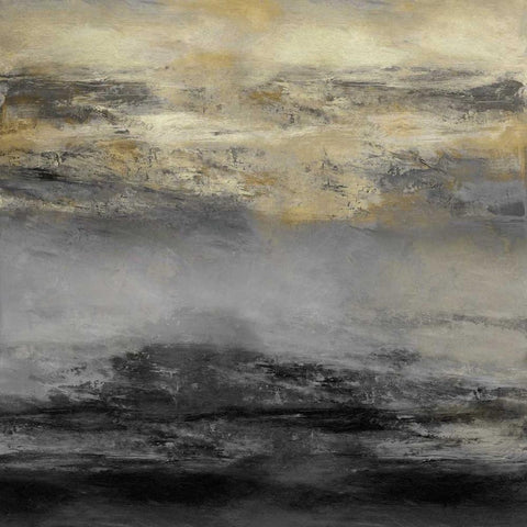 Terra Midnight Black Modern Wood Framed Art Print by Messina, Jake