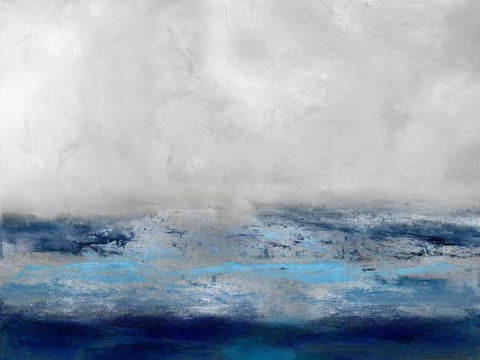 Terra Rising White Modern Wood Framed Art Print with Double Matting by Messina, Jake