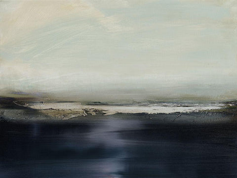 Land and Sky I Black Ornate Wood Framed Art Print with Double Matting by Messina, Jake