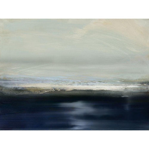 Land and Sky II White Modern Wood Framed Art Print by Messina, Jake