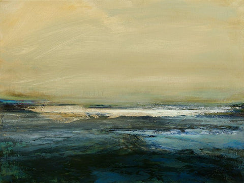 Land and Sky III Black Ornate Wood Framed Art Print with Double Matting by Messina, Jake