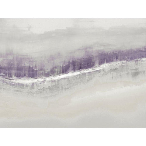 Flowing Amethyst White Modern Wood Framed Art Print by Messina, Jake