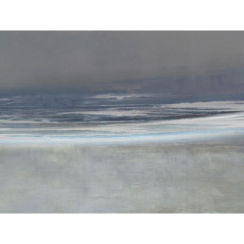 View at Dusk White Modern Wood Framed Art Print by Messina, Jake