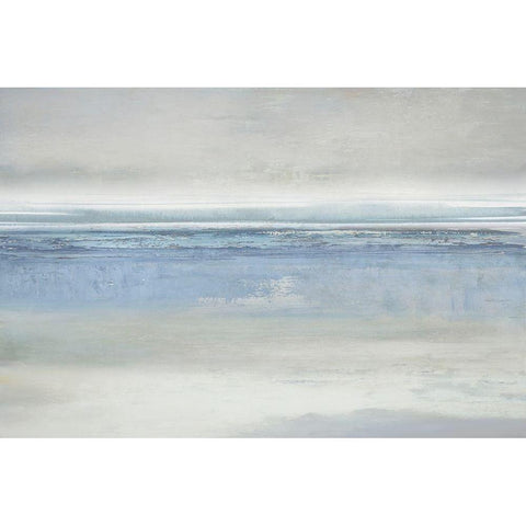 Blue Reflections Black Modern Wood Framed Art Print with Double Matting by Messina, Jake