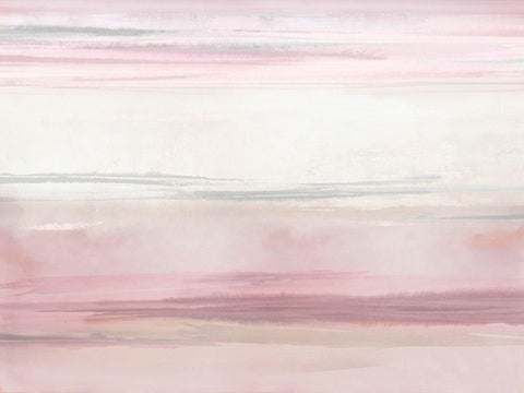 Blush Perspective III White Modern Wood Framed Art Print with Double Matting by Messina, Jake