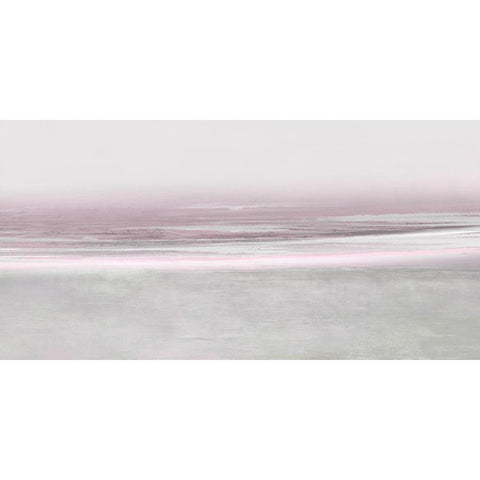 Blush Reflection White Modern Wood Framed Art Print by Messina, Jake