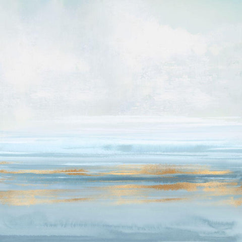 Sky Blue Reflection I Black Modern Wood Framed Art Print by Messina, Jake