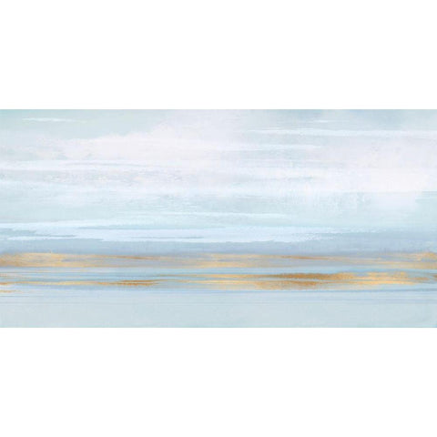 Sky Blue Perspective Gold Ornate Wood Framed Art Print with Double Matting by Messina, Jake