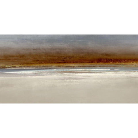 Evening Glow White Modern Wood Framed Art Print by Messina, Jake