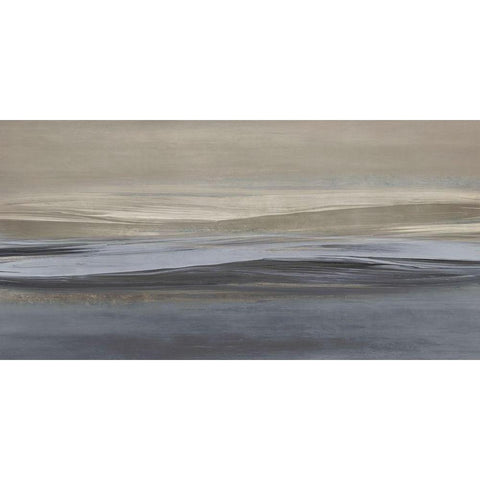 Aura White Modern Wood Framed Art Print by Messina, Jake
