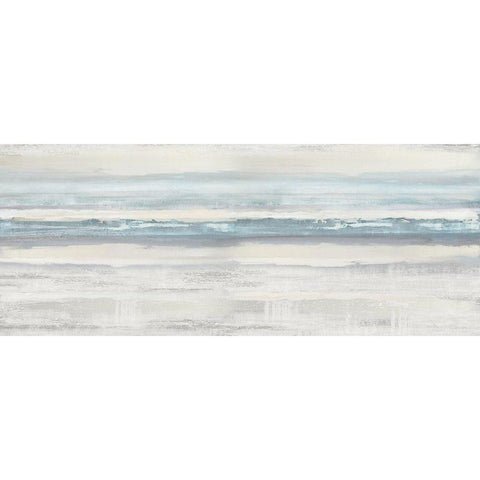 Boundless Aqua White Modern Wood Framed Art Print by Messina, Jake