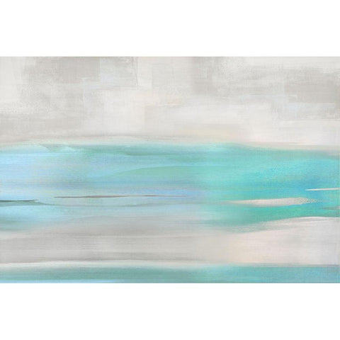 Acqua Stroke Black Modern Wood Framed Art Print by Messina, Jake