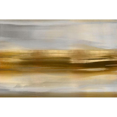 Gold Rush I White Modern Wood Framed Art Print by Messina, Jake