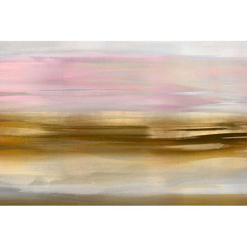 Gold Rush Pink Blush I White Modern Wood Framed Art Print by Messina, Jake