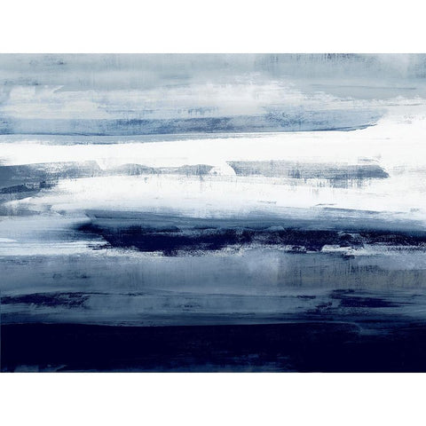 Indigo Passage I Black Modern Wood Framed Art Print by Messina, Jake