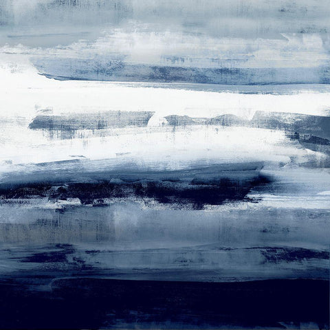 Indigo Passage II Black Modern Wood Framed Art Print by Messina, Jake