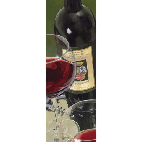 Brunello di Montalcino White Modern Wood Framed Art Print by Ferreri, Stefano