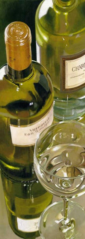 Vernaccia di San Gimignano White Modern Wood Framed Art Print with Double Matting by Ferreri, Stefano