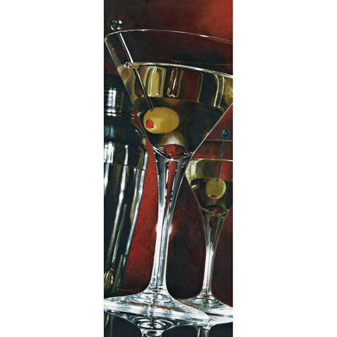 Cocktail Hour Black Modern Wood Framed Art Print with Double Matting by Ferreri, Stefano