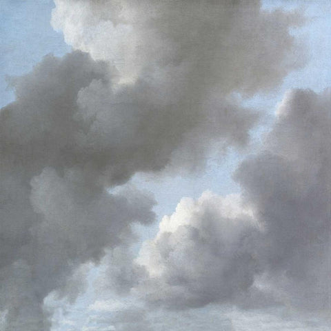 Cloud Study II Black Ornate Wood Framed Art Print with Double Matting by Mann, Sophia