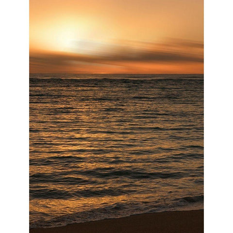 USA, Hawaii, Kauai, sunset Black Modern Wood Framed Art Print with Double Matting by Plank, Savanah