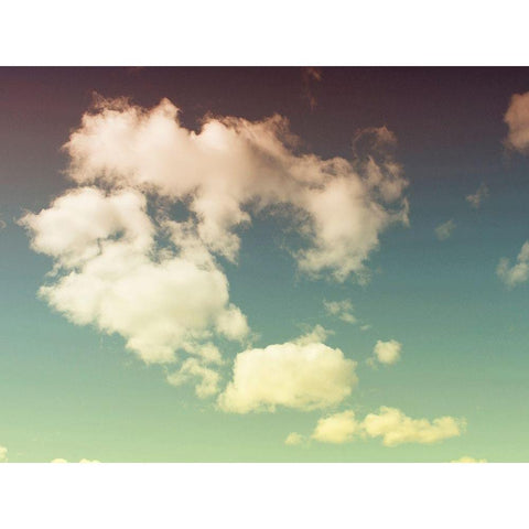 Cloud Formations Black Modern Wood Framed Art Print with Double Matting by Plank, Savanah