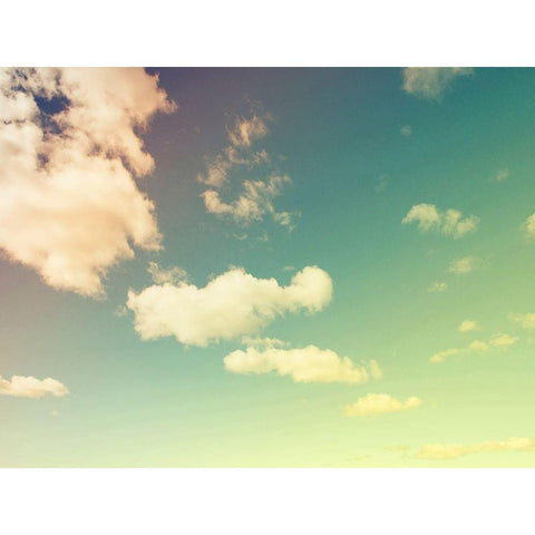 Cloud Formations White Modern Wood Framed Art Print by Plank, Savanah