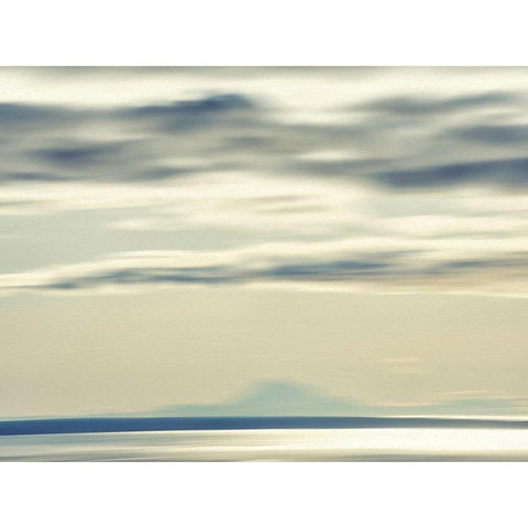 Cloud Formations Black Modern Wood Framed Art Print with Double Matting by Plank, Savanah