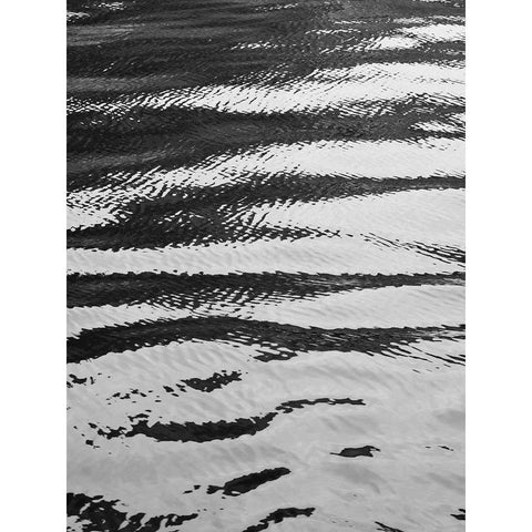 Water ripple Black Modern Wood Framed Art Print by Plank, Savanah