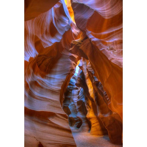 Antelope Canyon Arizona Gold Ornate Wood Framed Art Print with Double Matting by Bennion, Scott