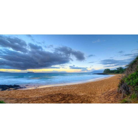 Little Beach - Maui White Modern Wood Framed Art Print by Bennion, Scott