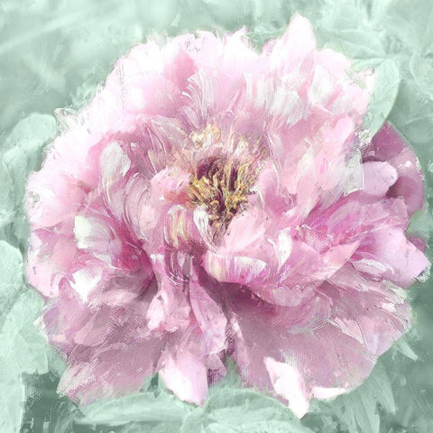 Solo Blush II Gold Ornate Wood Framed Art Print with Double Matting by Sullivan, Shawna