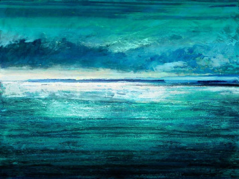 Reflection on the Horizon I Black Ornate Wood Framed Art Print with Double Matting by Hamilton, Taylor