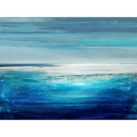 Reflection on the Horizon II Black Modern Wood Framed Art Print with Double Matting by Hamilton, Taylor