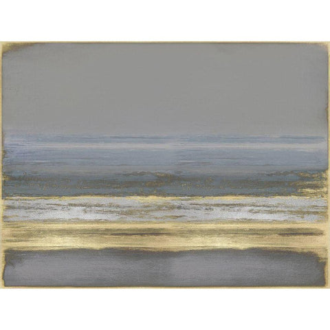 Golden Passage Black Modern Wood Framed Art Print with Double Matting by Hamilton, Taylor