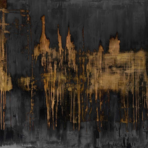 Variations Black Ornate Wood Framed Art Print with Double Matting by Conley, Tom