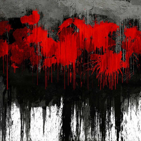 Unleashed White Modern Wood Framed Art Print with Double Matting by Conley, Tom