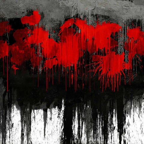 Unleashed Black Modern Wood Framed Art Print with Double Matting by Conley, Tom