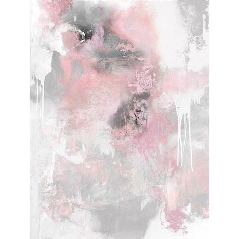 Irresistible Blush I Black Modern Wood Framed Art Print with Double Matting by Bridges, Tate