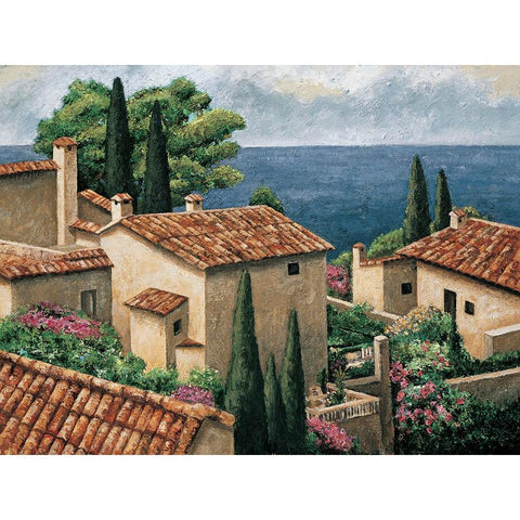 Del Mar Vista Black Modern Wood Framed Art Print by Young, Thomas