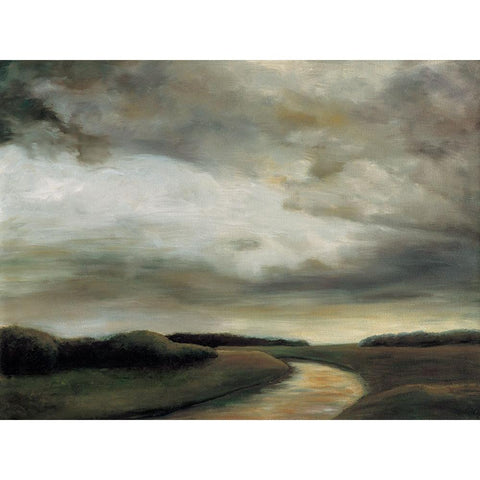 Light on the Water I White Modern Wood Framed Art Print by Mitchell, Todd