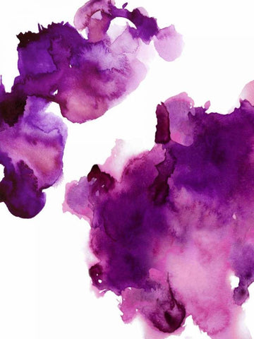 Elevate Fuchsia White Modern Wood Framed Art Print with Double Matting by Mitchell, Lauren