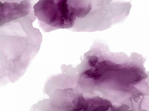 Elevate in Amethyst White Modern Wood Framed Art Print with Double Matting by Mitchell, Lauren