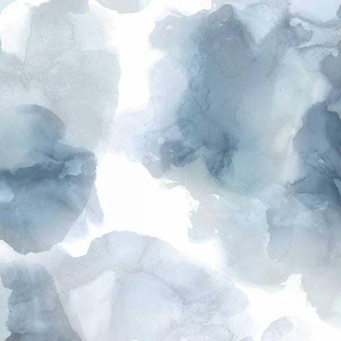 Elevate in Blue Black Modern Wood Framed Art Print by Mitchell, Lauren