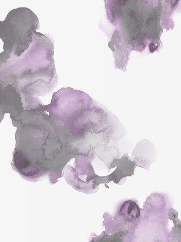 Elevate in Lavender I Black Ornate Wood Framed Art Print with Double Matting by Mitchell, Lauren