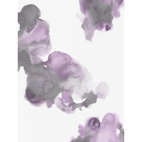 Elevate in Lavender I Black Modern Wood Framed Art Print by Mitchell, Lauren